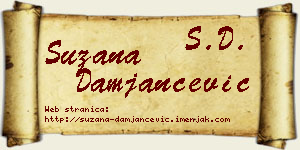 Suzana Damjančević vizit kartica